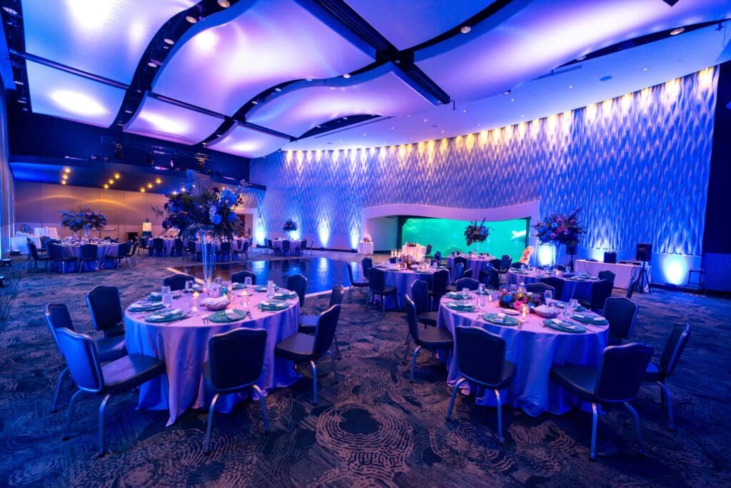 wedding at the atlanta aquarium