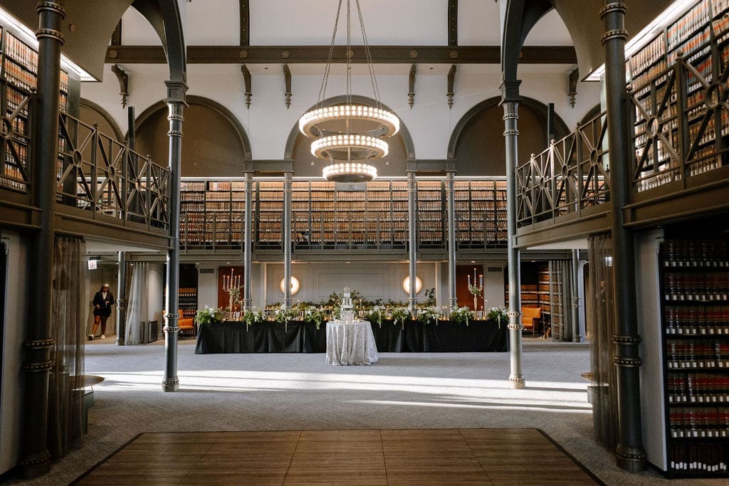 Luxury wedding at the library at 190 in chicago