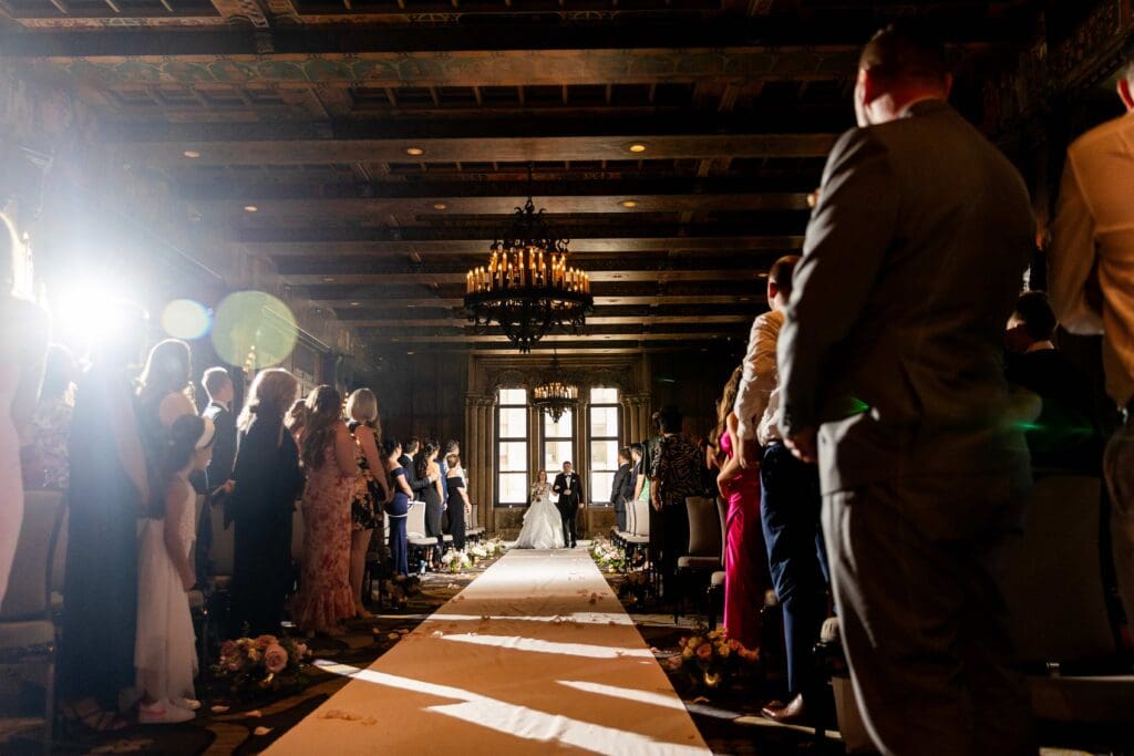 romantic wedding at intercontinental chicago